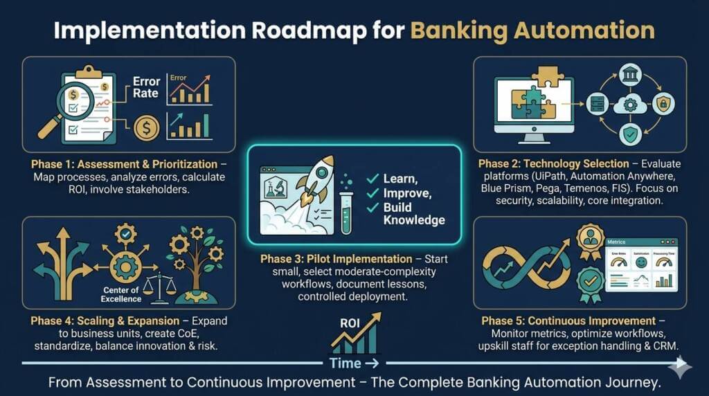Implementation Roadmap for Banking Automation